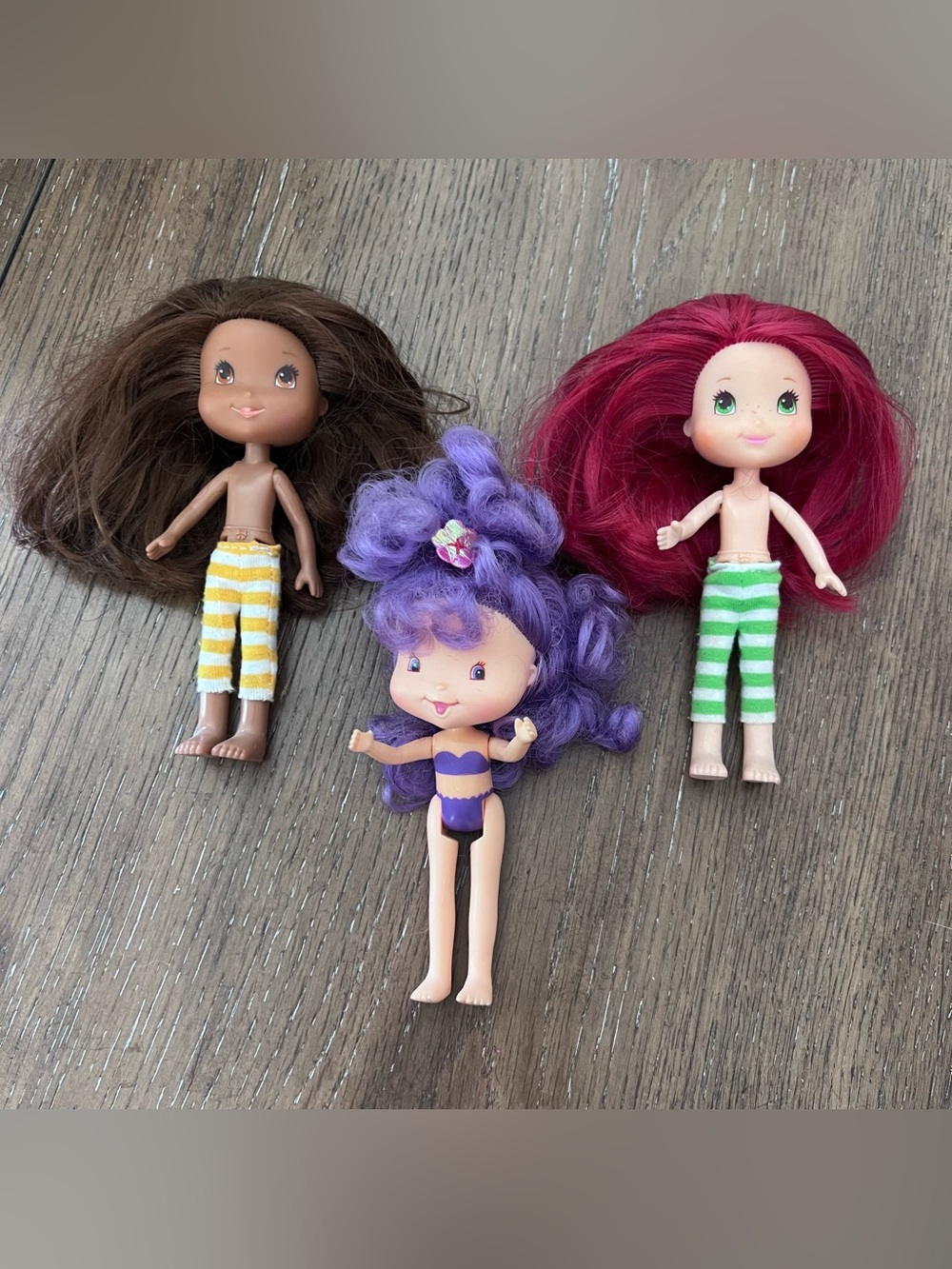 Vintage 2008 Hasbro Strawberry Shortcake Doll Lot 6" Mini Figures Set of 3